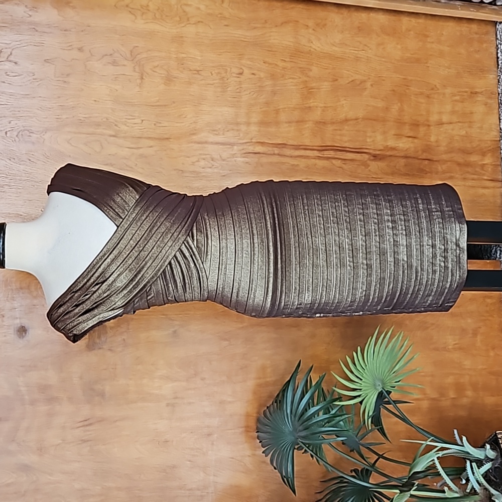 Cache Metallic classy bodycon dress